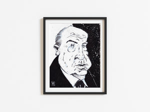 Alfred Hitchcock 11x14