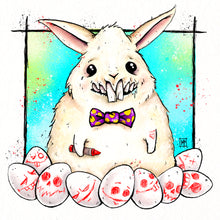 Load image into Gallery viewer, Feaster Bunny 12&quot;x12&quot; Art Print