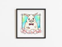 Load image into Gallery viewer, Feaster Bunny 12&quot;x12&quot; Art Print