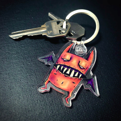 Orange Demon keychain