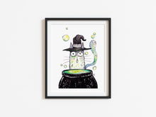 Load image into Gallery viewer, Kitty Witch 8&quot; x 10&quot; Art Print