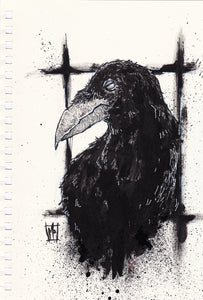 "Raven" Original Ink Drawing