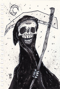 "Deathwatch" Original Ink Drawing