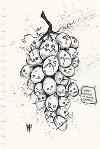 "Sour Grapes" Original Ink Drawing
