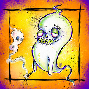 Tattoo The Toasty Ghosty Art Print